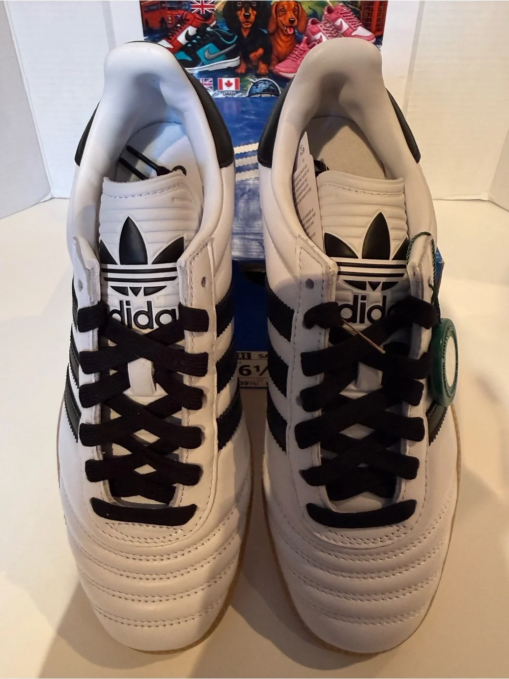 adidas Samba White Black Gum Classic Low-Top Sneakers